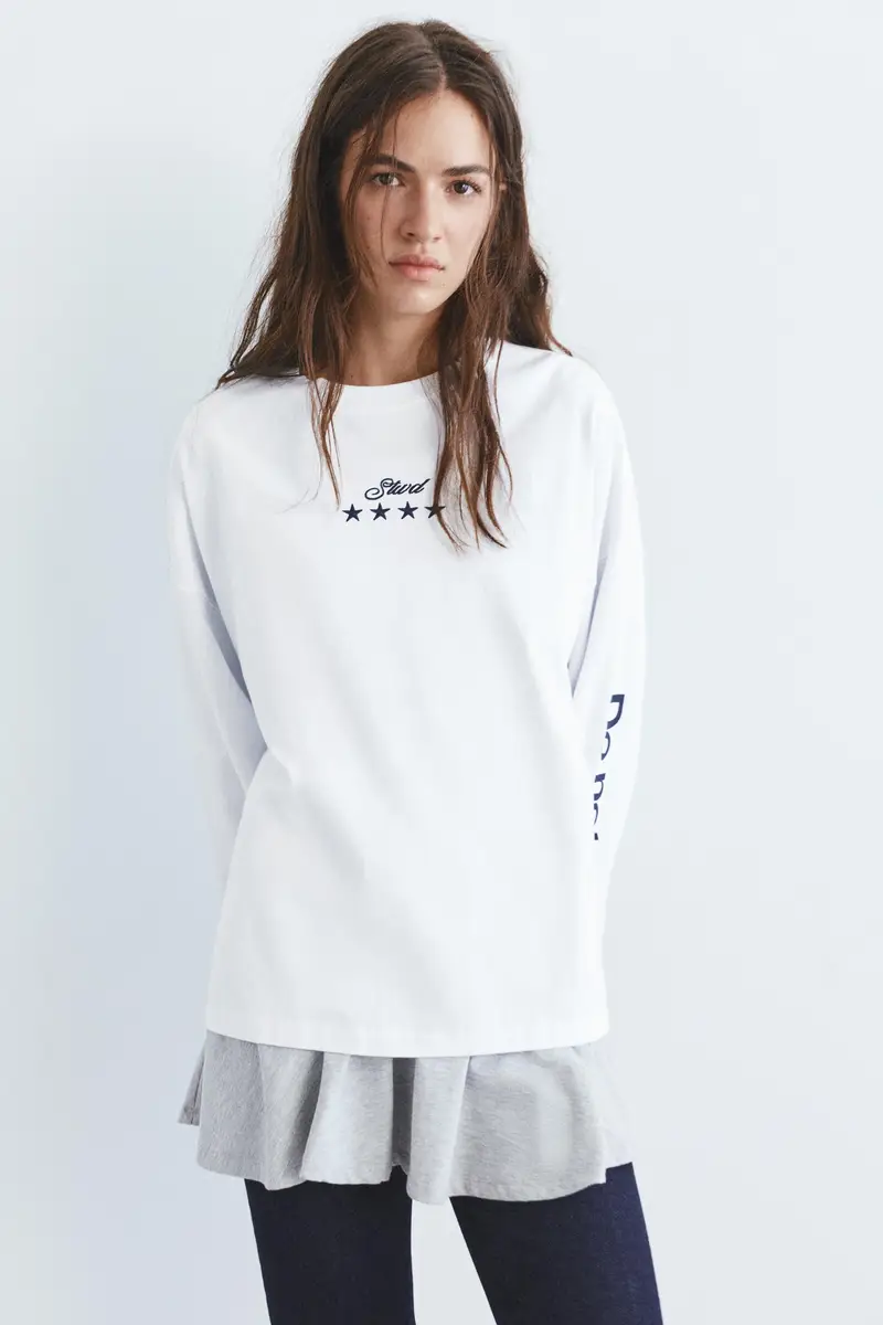 Maglietta Stelle Stwd Bianco miniatura 2