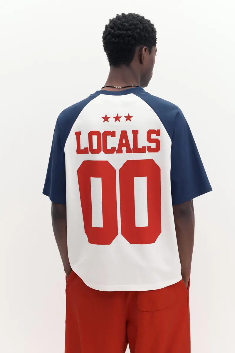 Maglietta Stwd A Maniche Raglan Blu marino