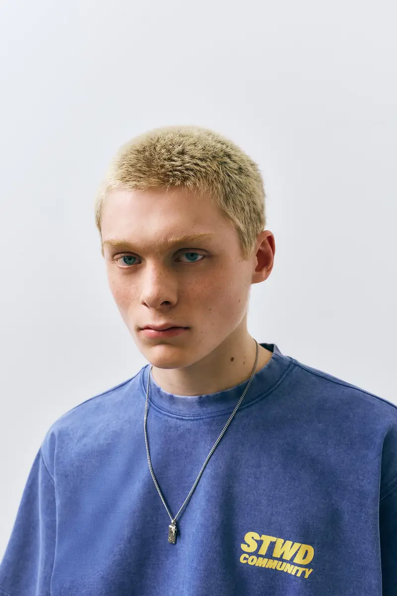 Maglietta Stwd Community Azzurro miniatura 3