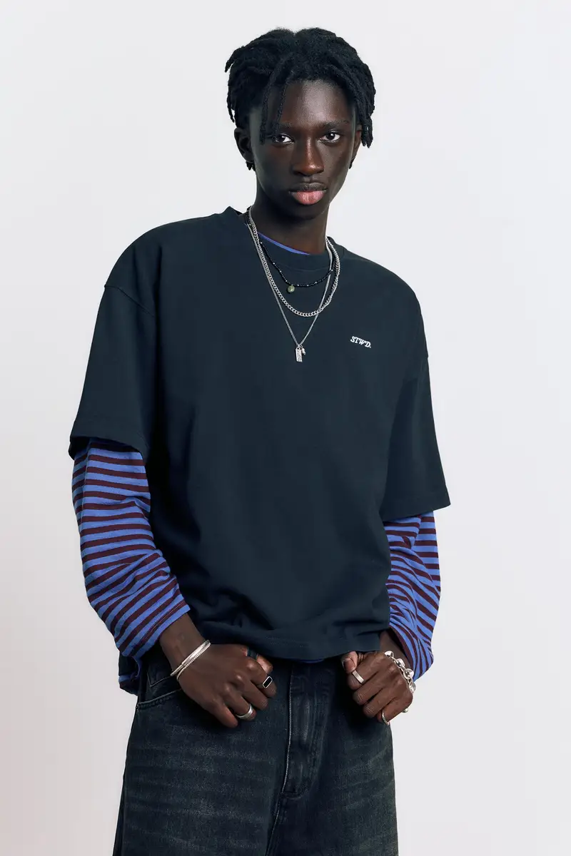 Maglietta Stwd Grafica Nero miniatura 2