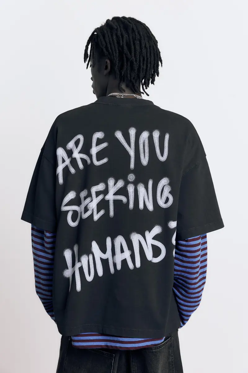 Maglietta Stwd Grafica Nero miniatura 3