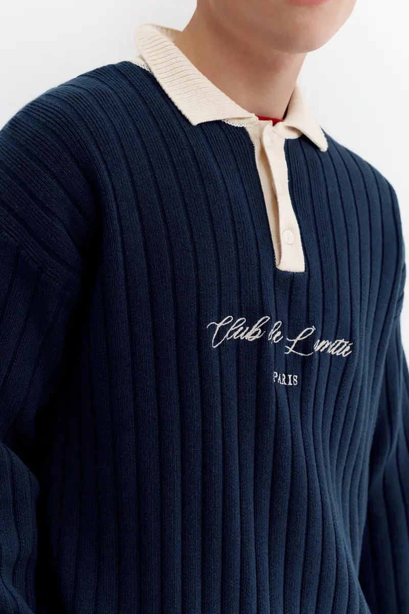 Pull&Bear Polo Blu 4164640 miniatura 3