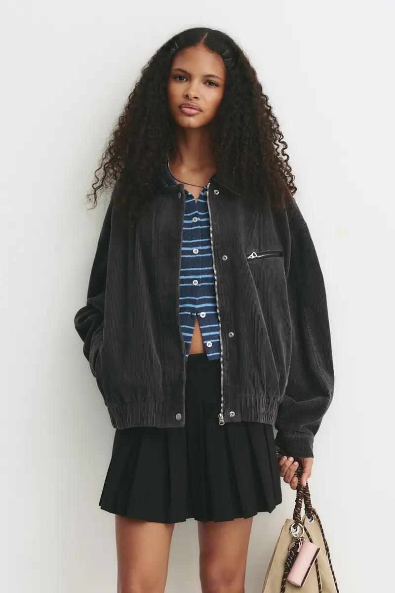 Minigonna A Pieghe Nero