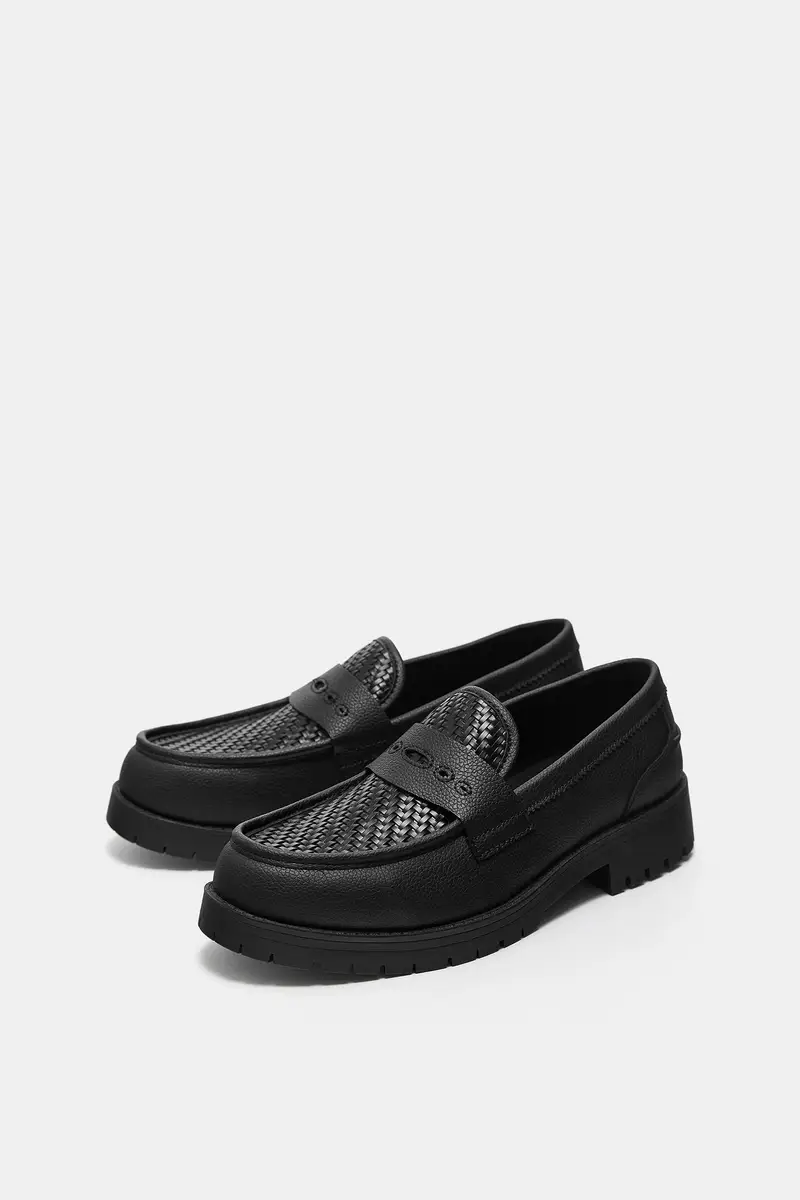 Pull&Bear Mocassini Nero 4261350 miniatura 3