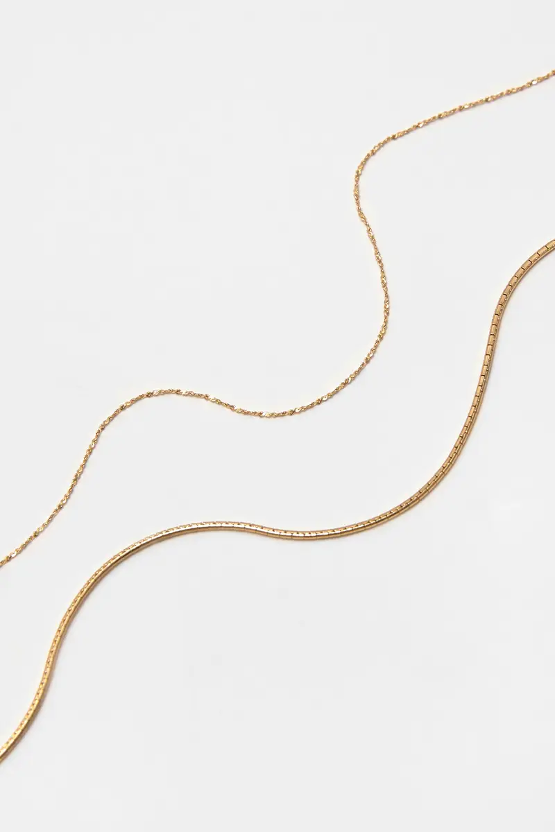 Pacco 2 Catene Basiche Oro miniatura 2