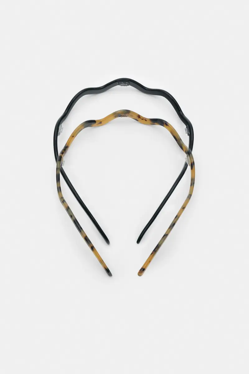 Pacco 2 Cerchietti Rigidi Nero