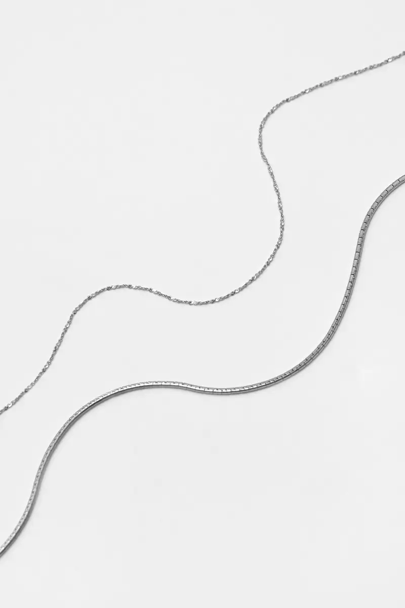 Pack 2 Catene Basiche Argento miniatura 3