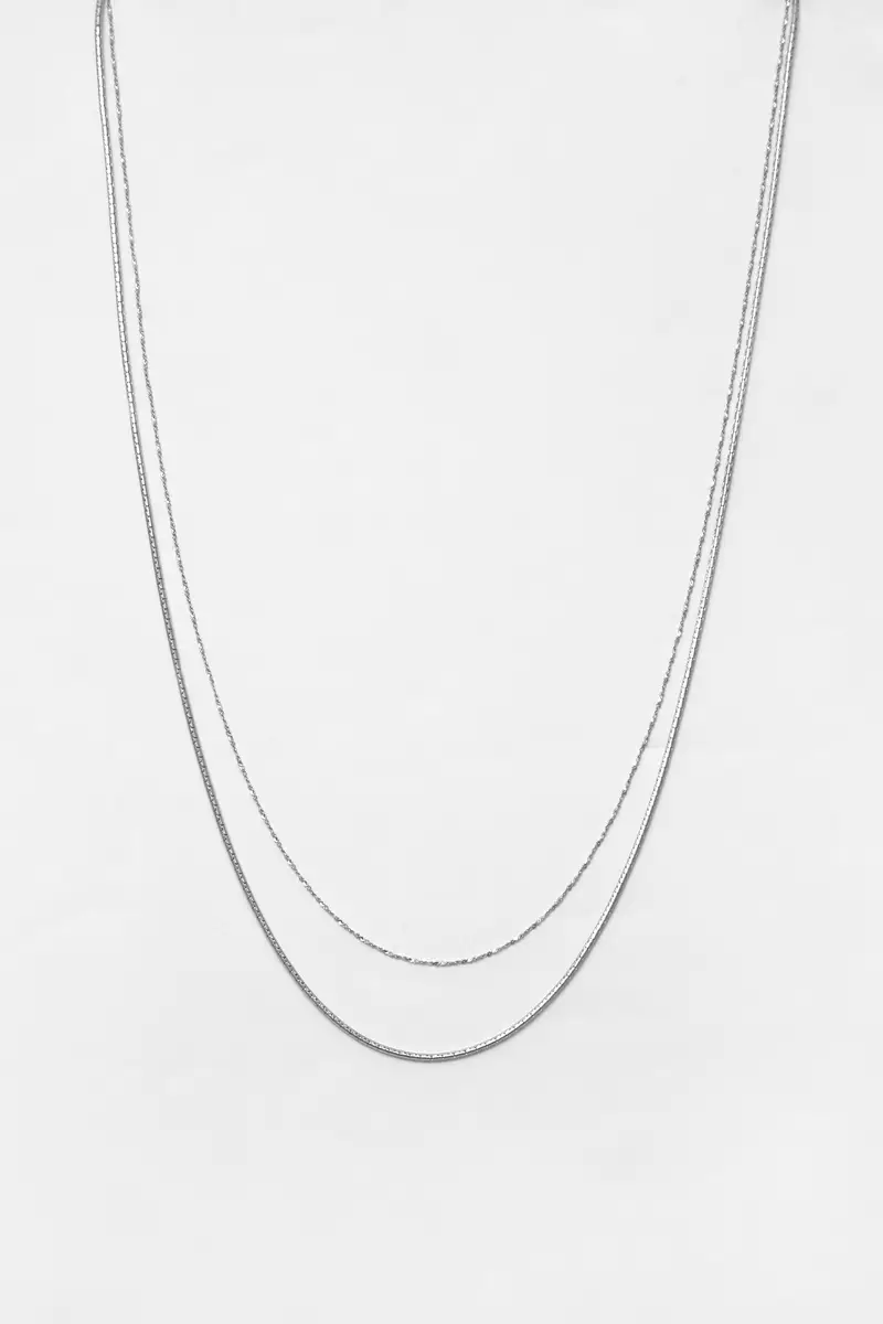 Pack 2 Catene Basiche Argento