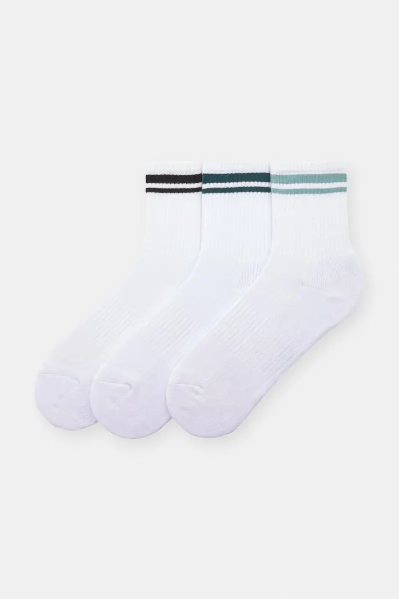 Pack 3 Paia Di Calzini A Righe Vari