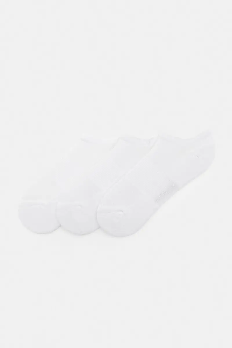 Pack 3 Paia Di Calzini Corti Bianchi Bianco