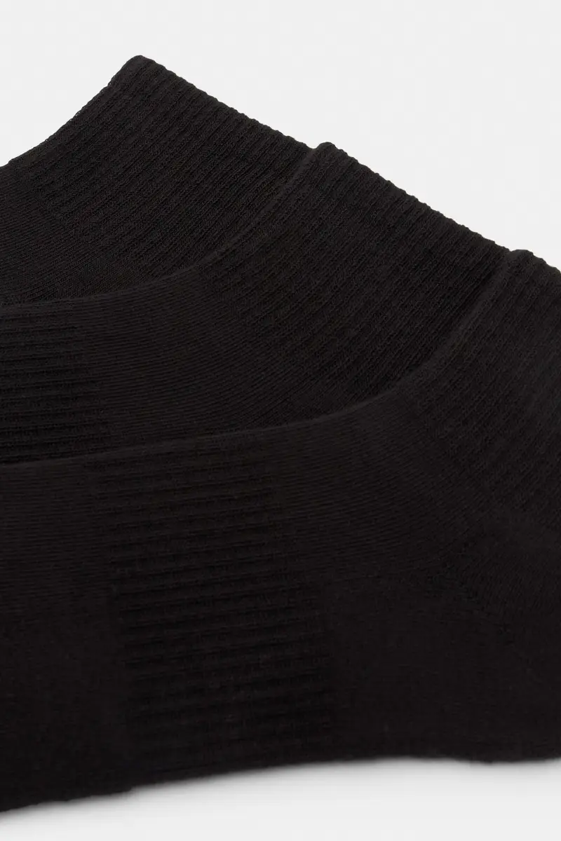 Pack Di 3 Paia Di Calzini Alla Caviglia Neri Nero miniatura 2