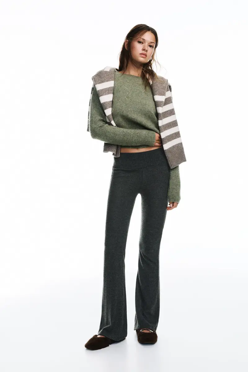 Pantalone A Campana Soft Touch Grigio oscuro