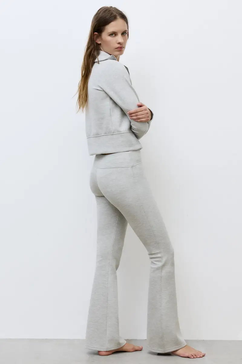 Pantaloni A Campana Grigio vigoré miniatura 3