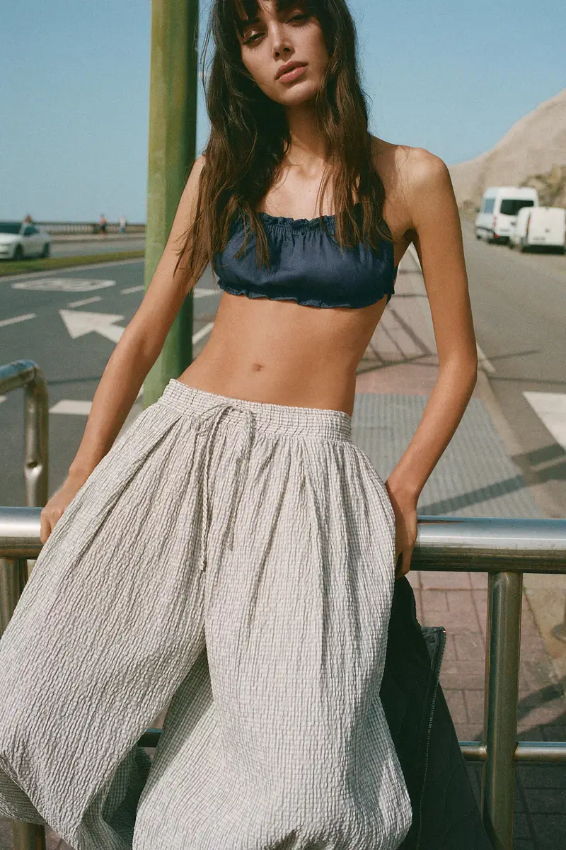 Pantaloni Da Gaucho A Quadri Ghiaccio