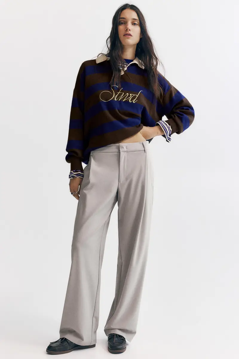 Pantaloni Eleganti Con Pinces Beige