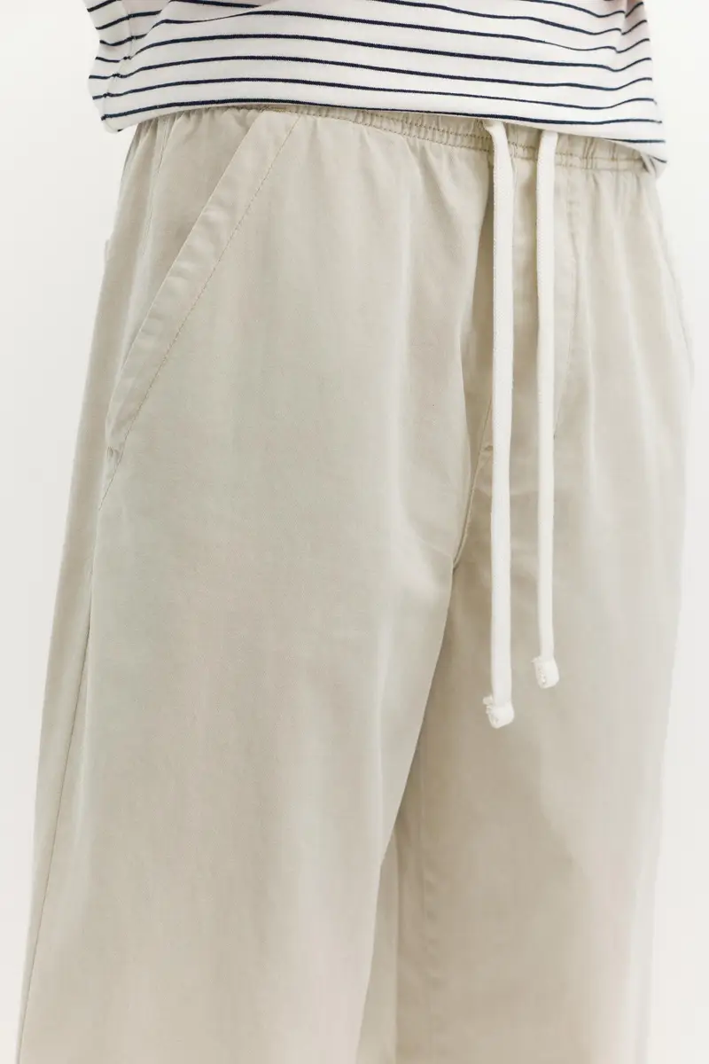 Pantaloni Jogger Baggy Bianco rotto miniatura 3
