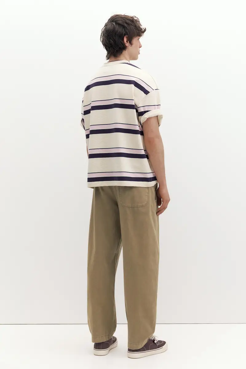 Pantaloni Jogger Baggy Marrone miniatura 3