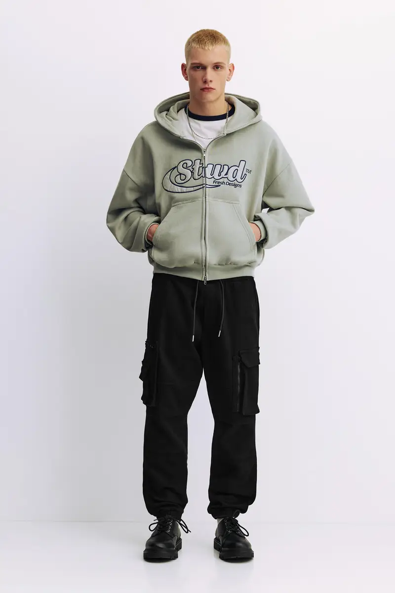 Pantaloni Jogger Comfort Multi-Tasche Nero