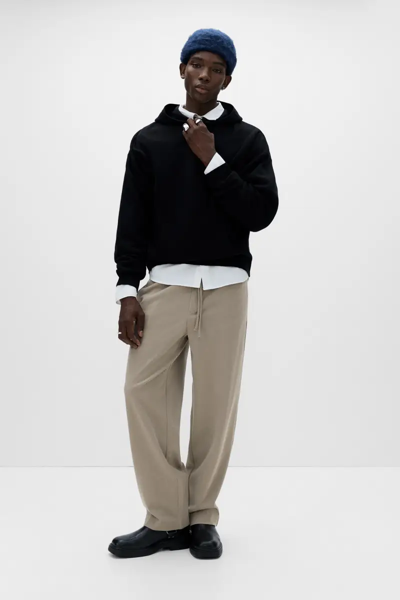 Pantaloni Jogger Tailored Fit Grigio topo