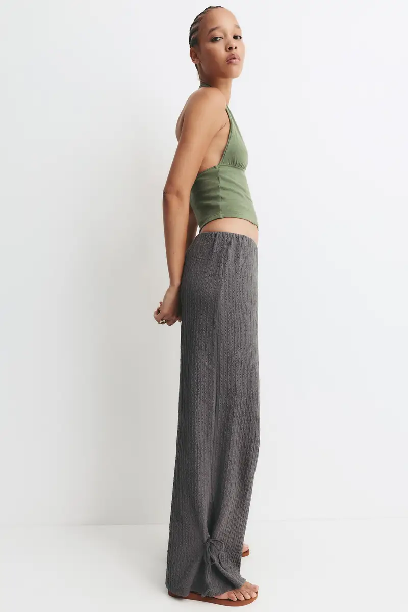 Pantaloni Misto Lino Nodi Grigio antracite miniatura 2