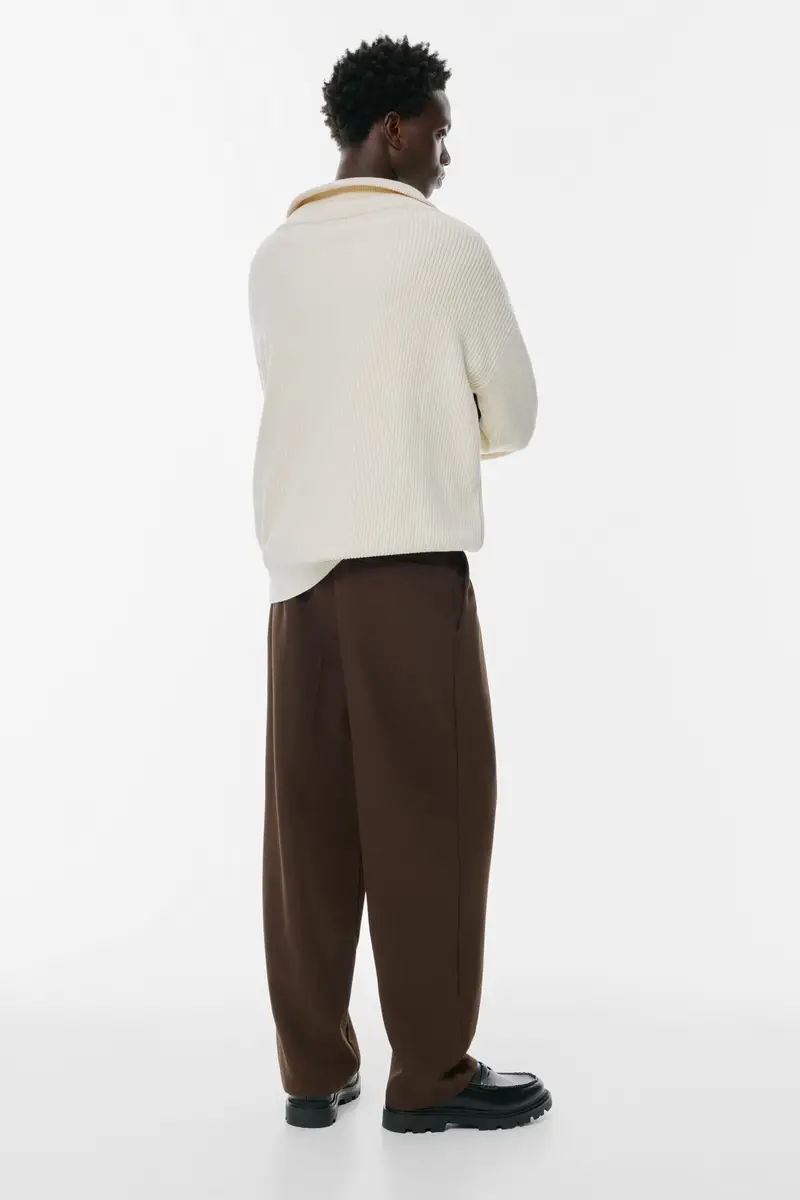 Pantaloni Tailored Fit Cioccolato miniatura 2