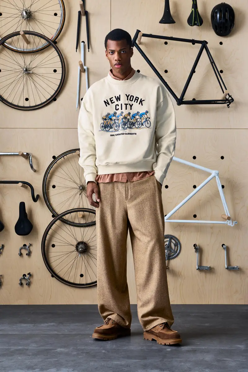 Pantaloni Tailored Fit Con Lana Marrone tostato