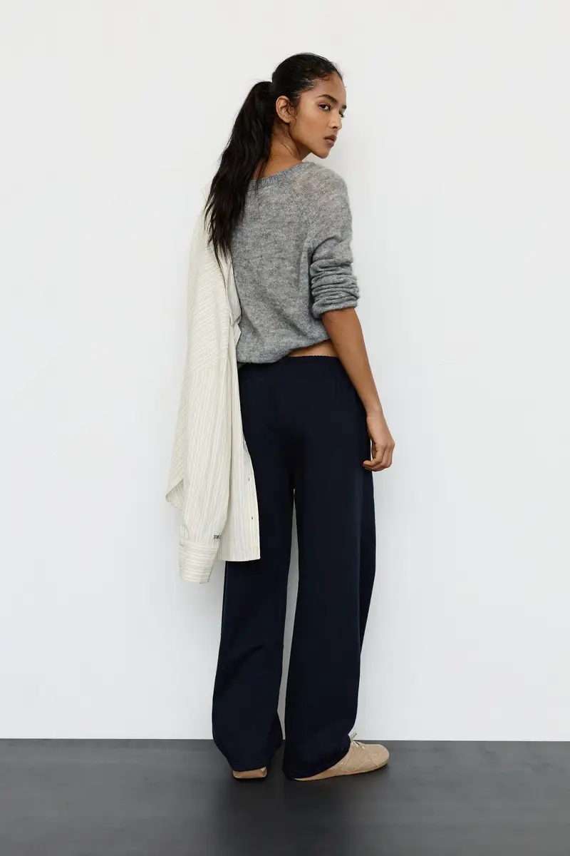 Pantaloni Tuta A Palloncino Blu marino miniatura 2