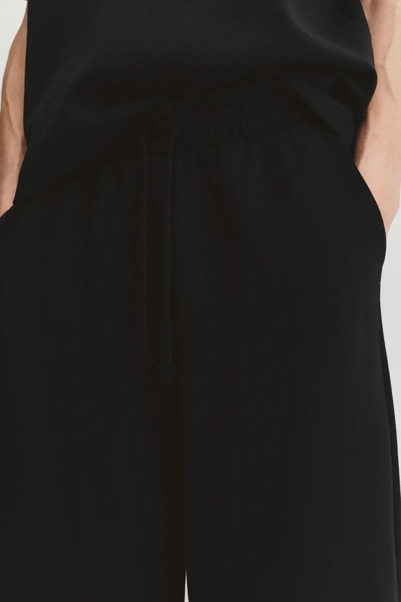 Pantaloni Tuta A Palloncino Interlock Nero miniatura 3