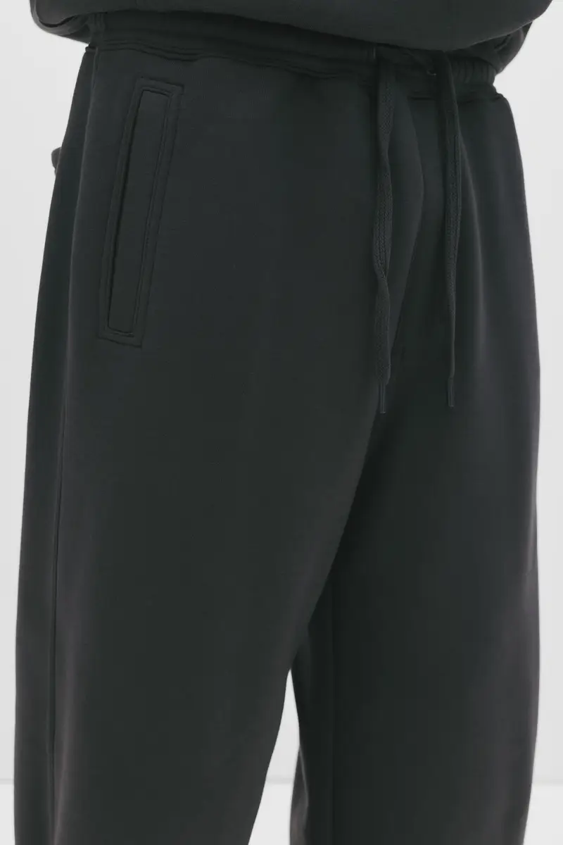 Pantaloni Tuta Baggy Basici Grigio antracite miniatura 3