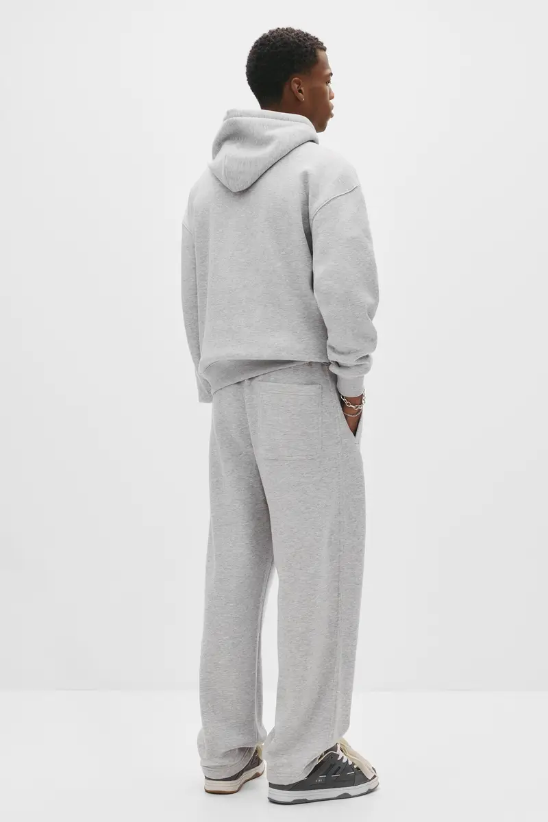 Pantaloni Tuta Baggy Basici Grigio vigoré miniatura 3