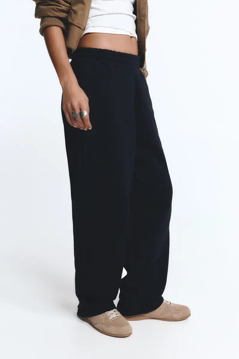 Pantaloni Tuta Barrel Nero miniatura 3