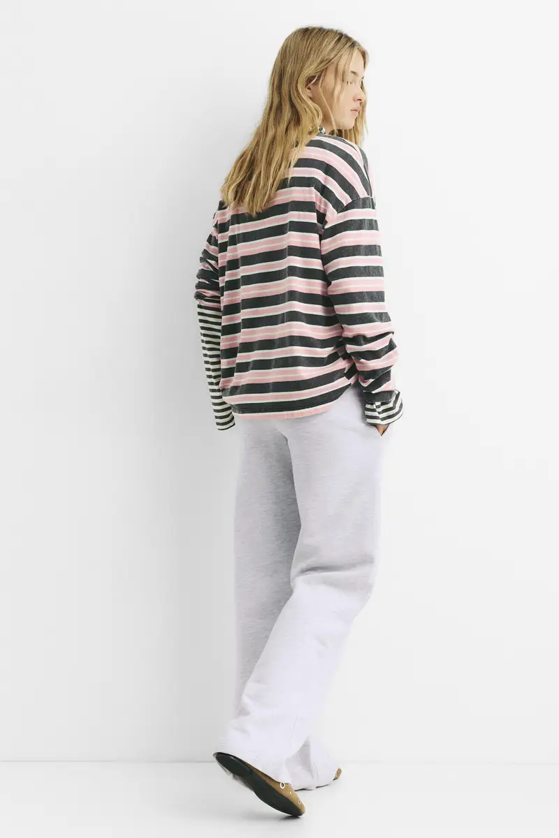 Pantaloni Tuta Gamba Larga Grigio vigoré miniatura 2