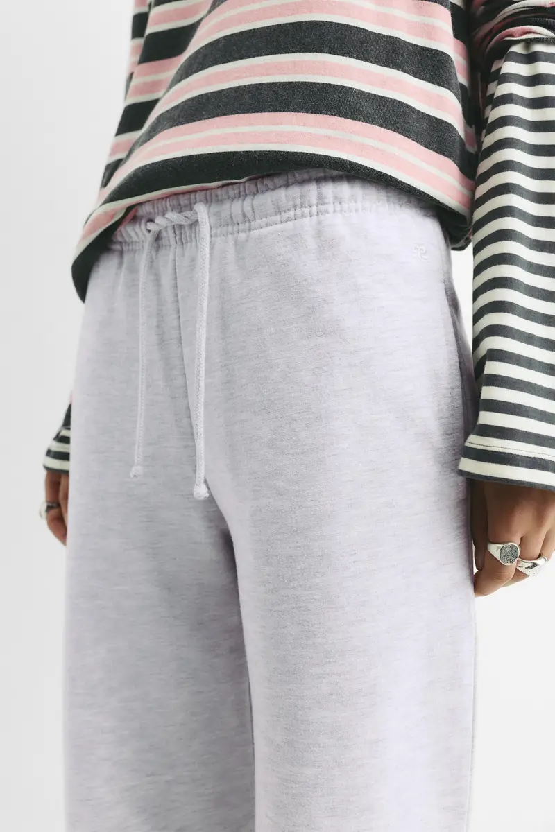 Pantaloni Tuta Gamba Larga Grigio vigoré miniatura 3