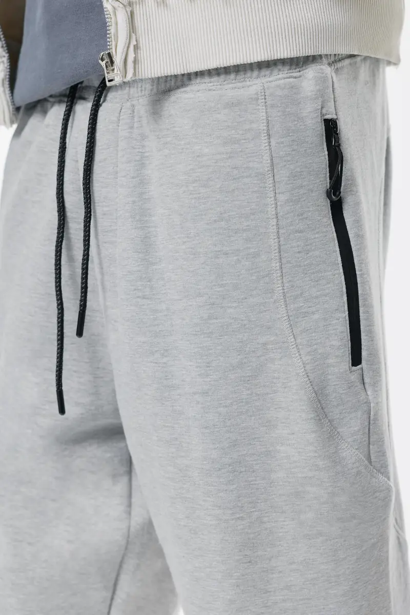 Pantaloni Tuta Interlock Grigio vigoré miniatura 3