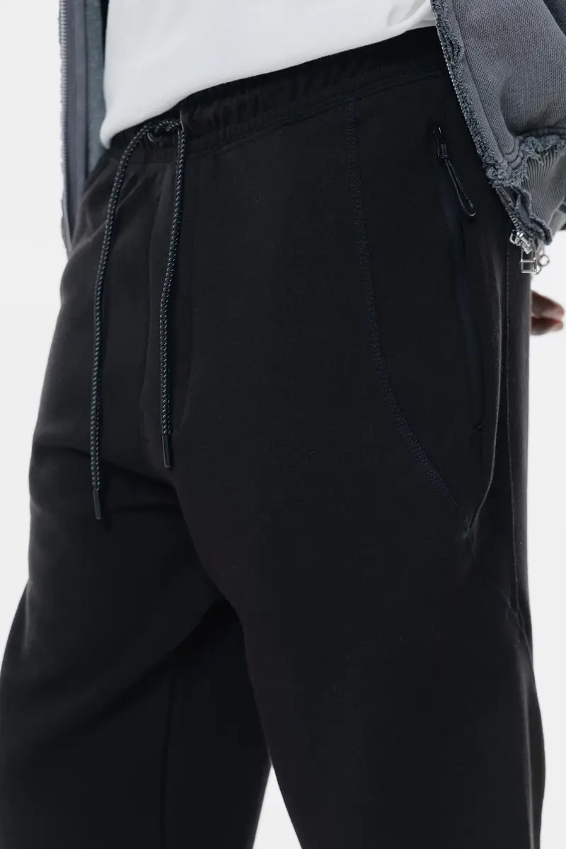 Pantaloni Tuta Interlock Nero miniatura 3