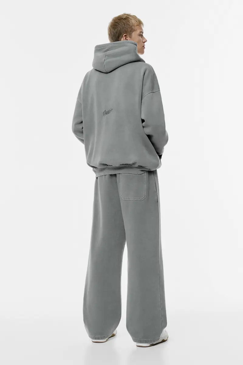 Pantaloni Tuta Skater Grigio miniatura 2