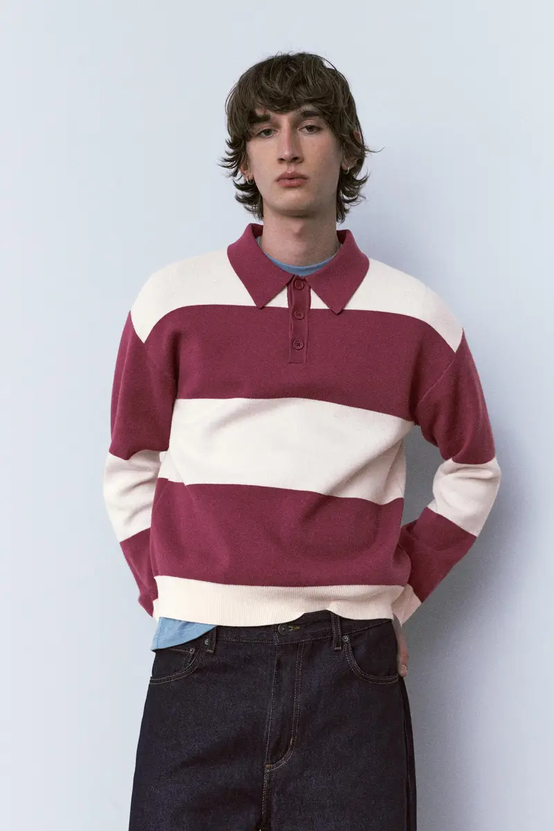Pull&Bear Polo Bordeaux 4236000