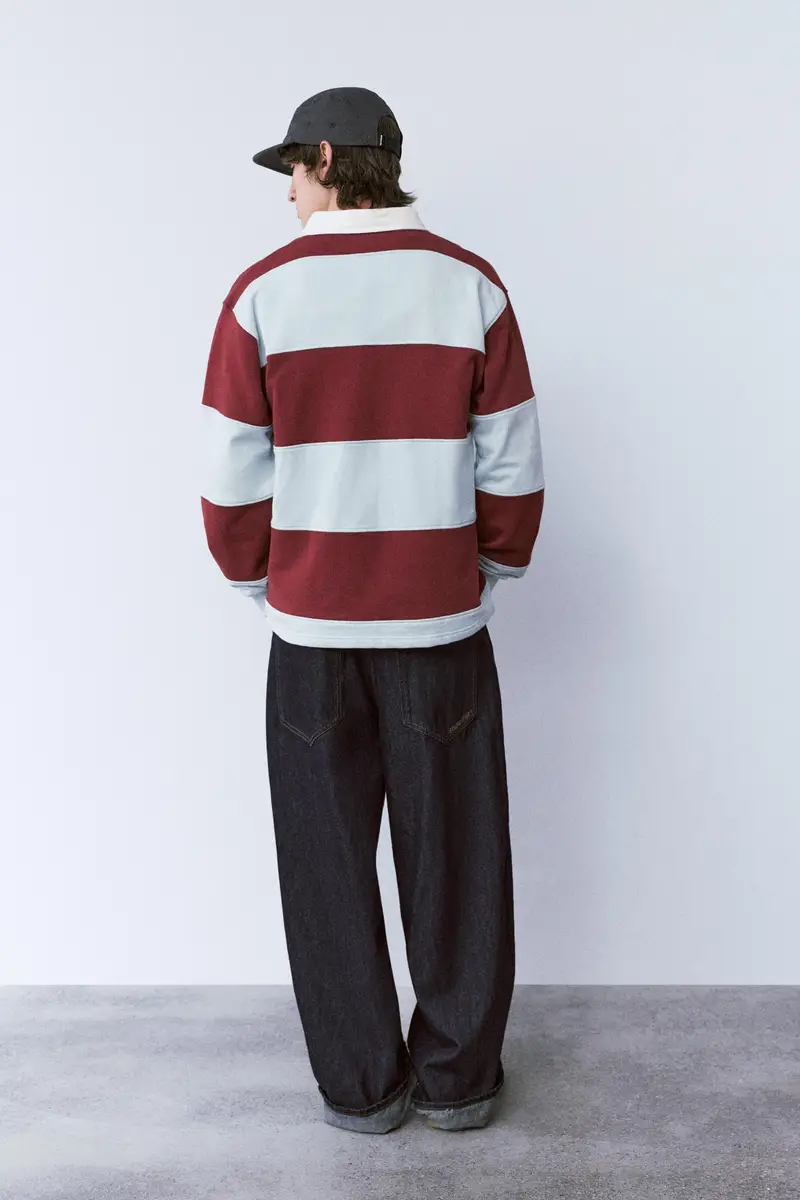 Pull&Bear Polo Bordeaux 4261219 miniatura 3