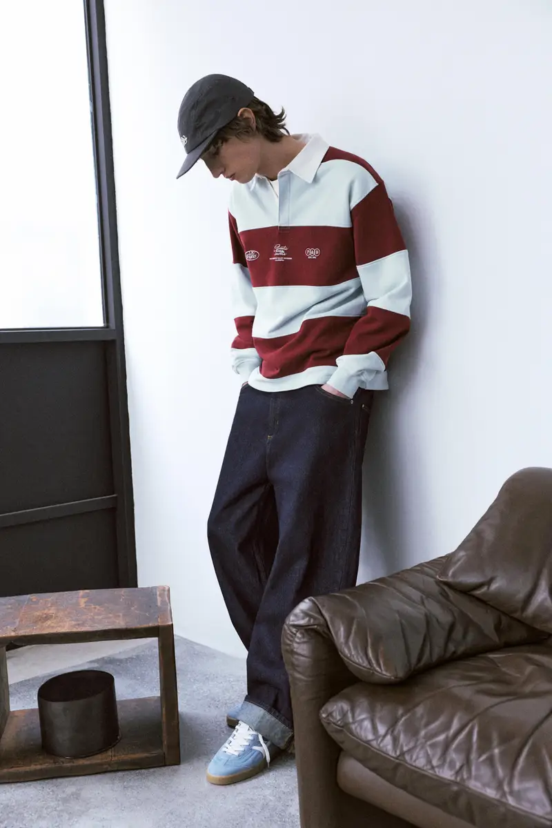 Pull&Bear Polo Bordeaux 4261219