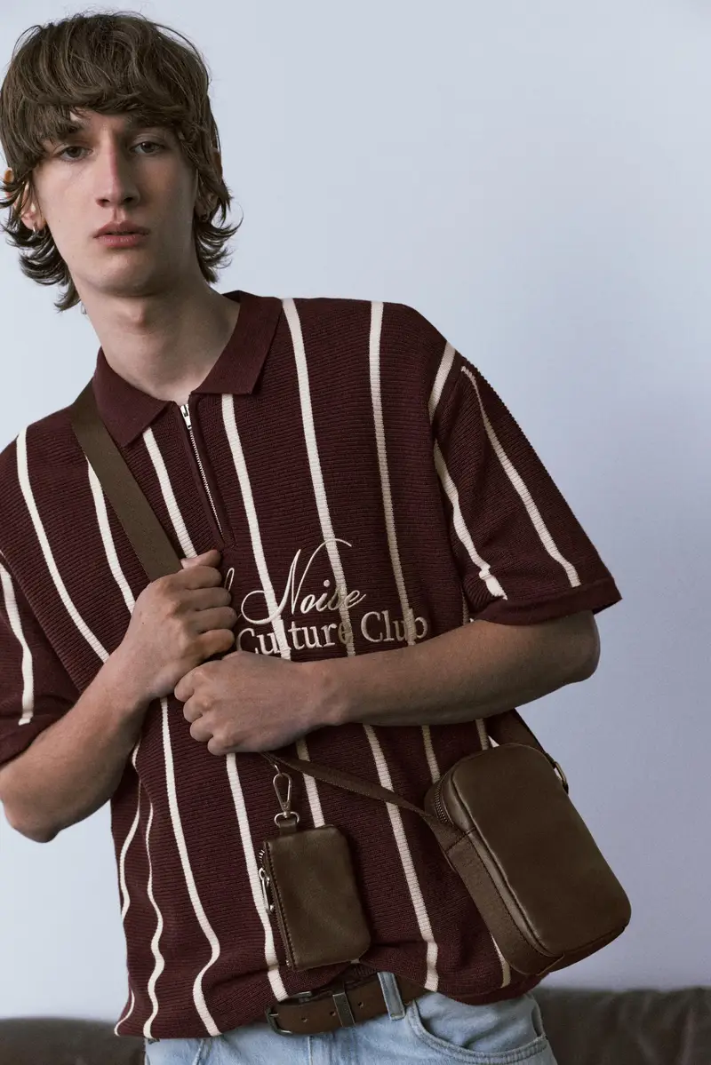 Pull&Bear Polo Bordeaux 4291885