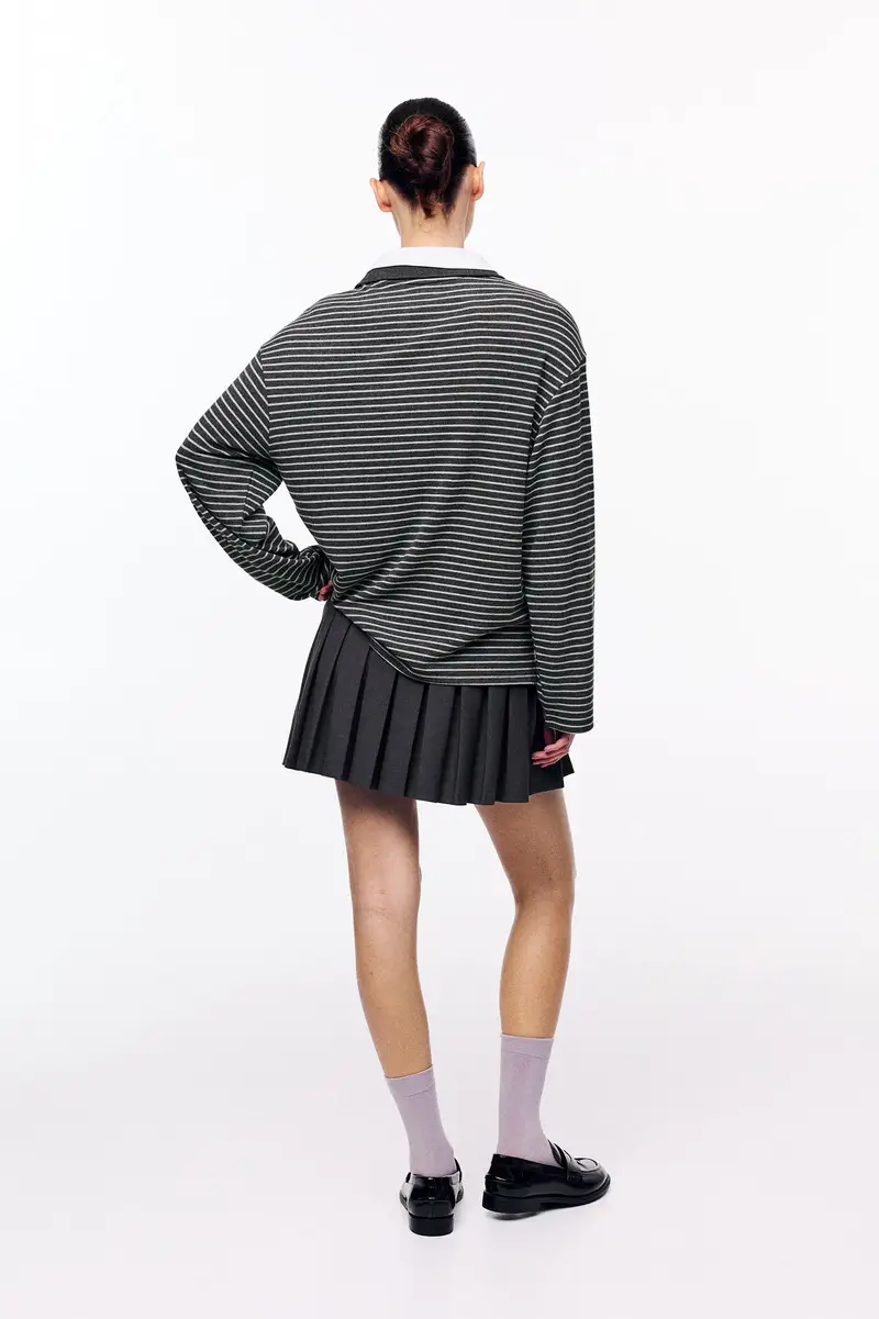 Pull&Bear Polo Grigio 4261231 miniatura 2