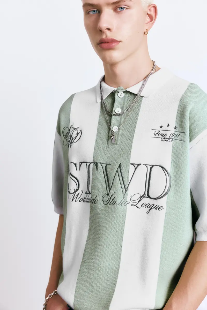 Pull&Bear Polo Bianco 4188945 miniatura 3