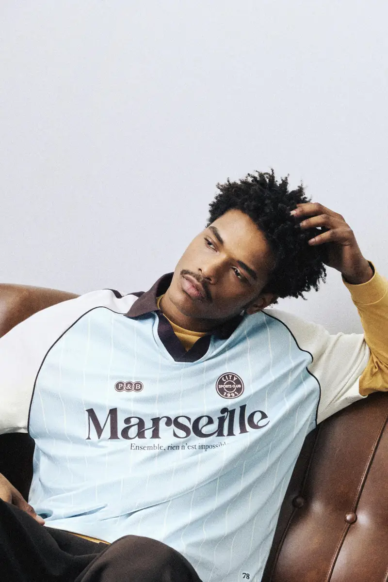 Polo Calcio Boxy Marseille Azzurro chiaro