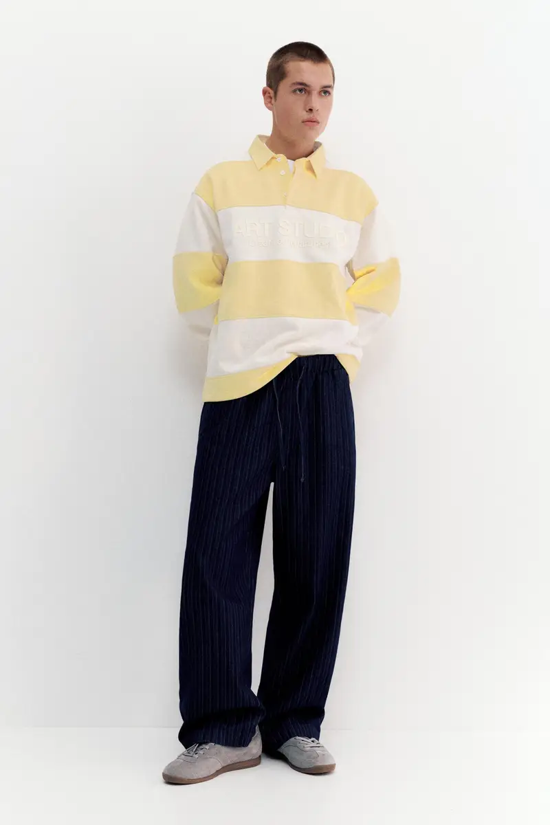 Pull&Bear Polo Giallo 4194689 miniatura 2