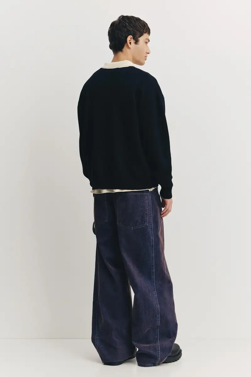 Pull&Bear Polo Nero 3963011 miniatura 3