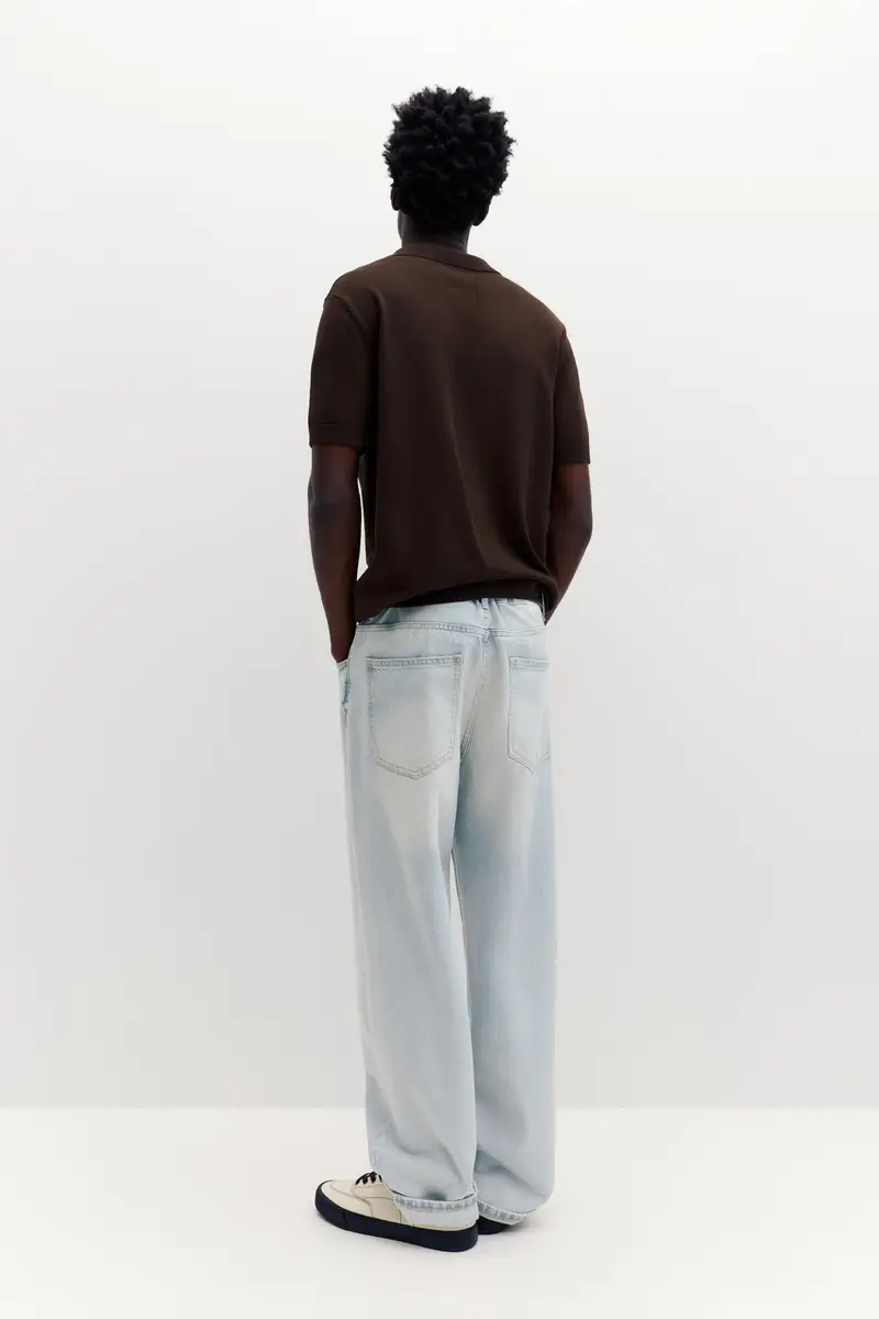 Polo In Maglia A Maniche Corte Cioccolato miniatura 3