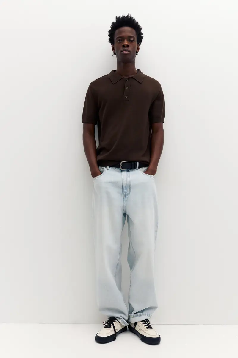 Polo In Maglia A Maniche Corte Cioccolato