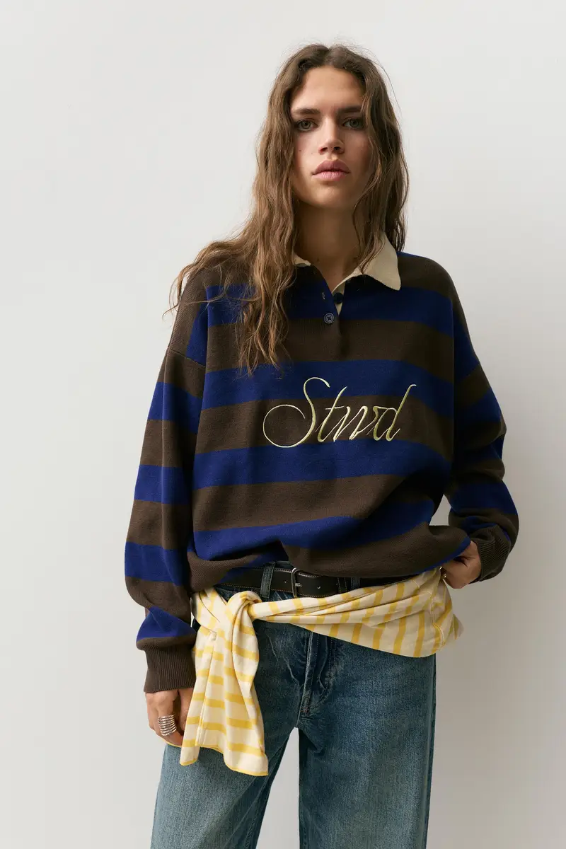 Pull&Bear Polo Marrone 4194686 miniatura 2