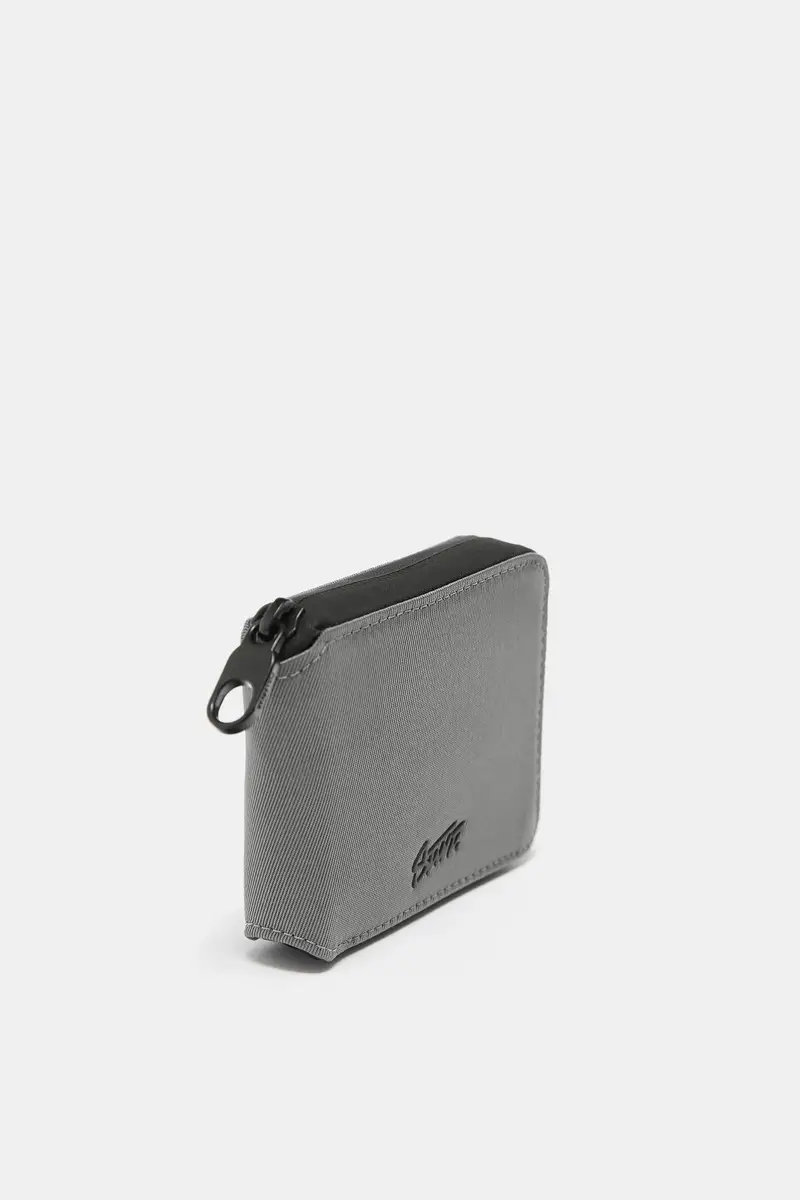 Portafoglio In Nylon Stwd Grigio miniatura 2