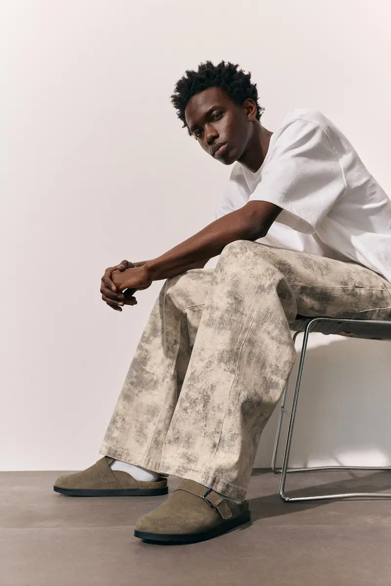 Sabot Con Fibbia In Pelle Marrone